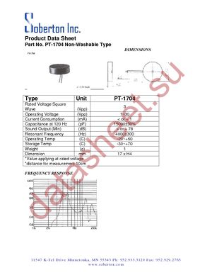 PT-1704 datasheet  